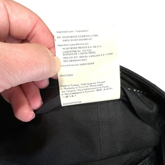 HUGO BOSS Pasolini Movie 100% Virgin Wool Men's Black Pants Trousers Sz 42L - Picture 8 of 9